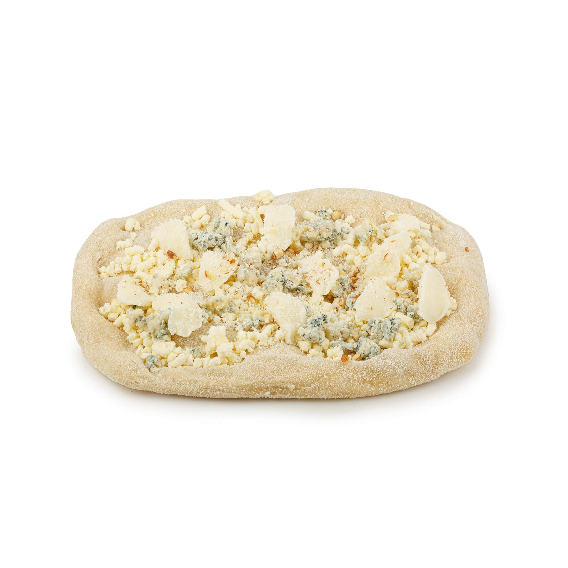 Римская пицца Maestrello Четыре сыра сырная с миндалем и медом 365 гр., картон