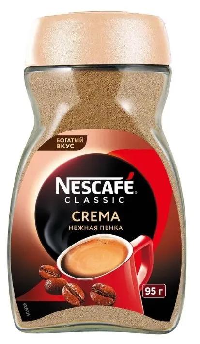Кофе Нескафе Classic Crema, 95 гр., стекло