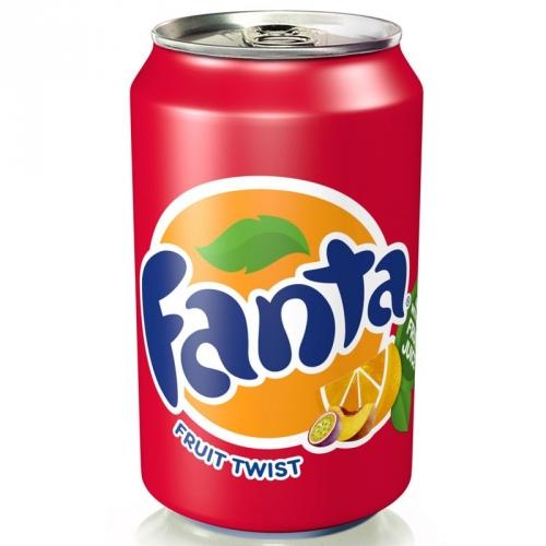 Напиток газированный Fanta фруктовый твист Великобритания 330 мл., ж/б