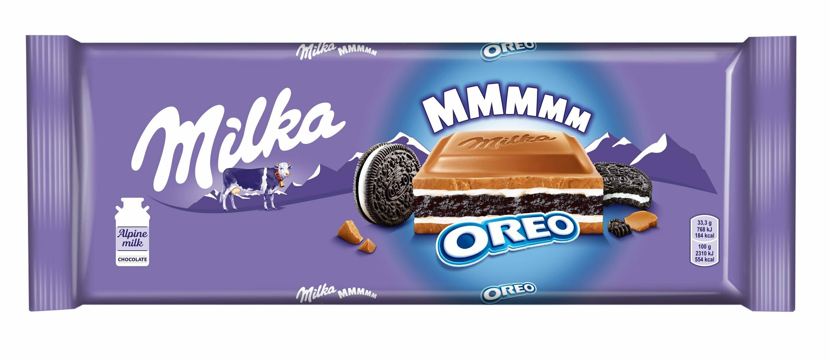 Шоколад Milka Орео 300 гр., флоу-пак