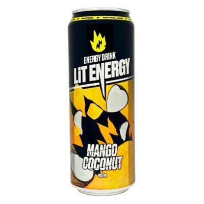 Напиток энергетический LiT Energy Mango Coconut 450 мл., ж/б