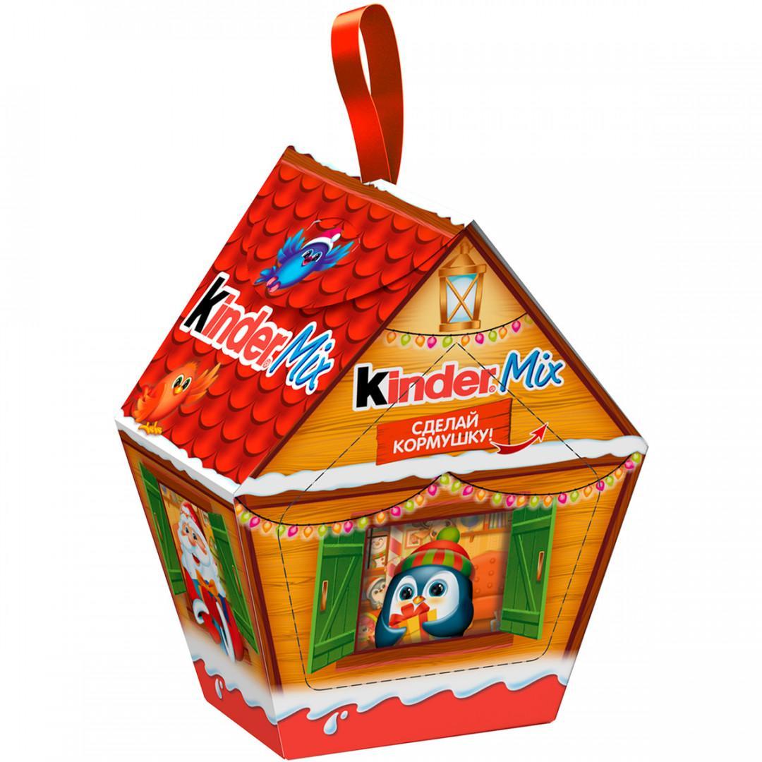 Подарок новогодний Kinder Mix Кормушка 99.7 гр., картон