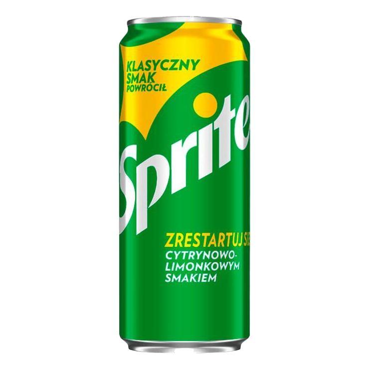 Напиток газированный Sprite Польша 330 мл., ж/б