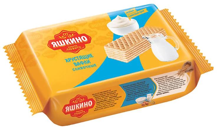 Вафли Яшкино сливочные 200 гр., флоу-пак