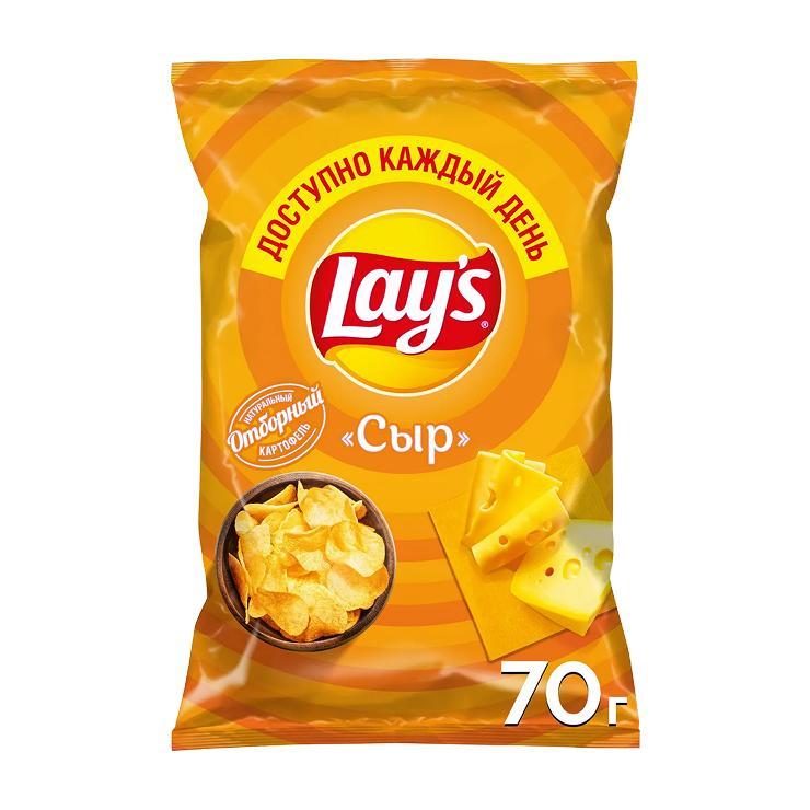 Чипсы Lay's сыр 70 гр., флоу-пак