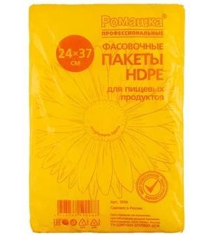 Пакет фасовочный Ромашка ПНД 24х37 см. 10 мкм. 500 шт., евроблок