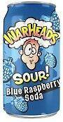 Напиток Warheads Blue Raspberry Sour Soda сильногазированный 355 мл., ж/б