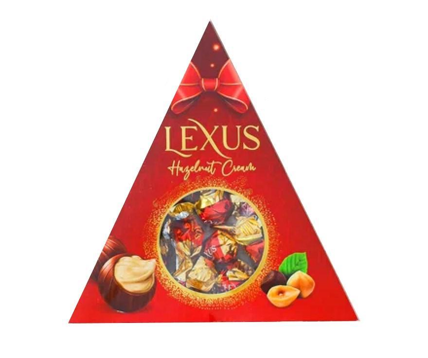 Конфеты LEXUS BOX из молочного шоколада с ореховым кремом 120 гр., картон