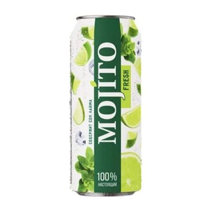 Напиток газированный Mojito fresh с соком лайма 450 мл., ж/б