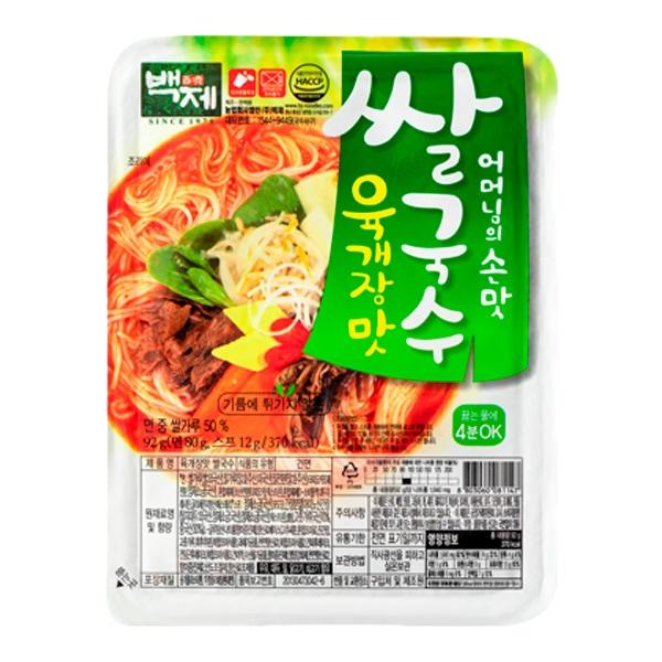 Лапша Baekje YUKGAEJANG FLAVOUR 92 гр., ПЭТ