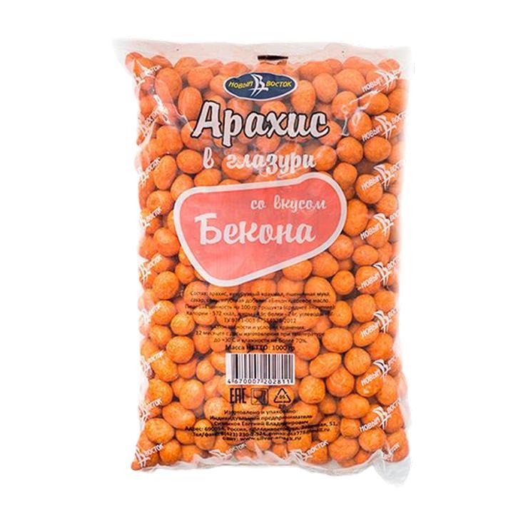 Арахис Новый восток бекон в глазури 1 кг., пакет