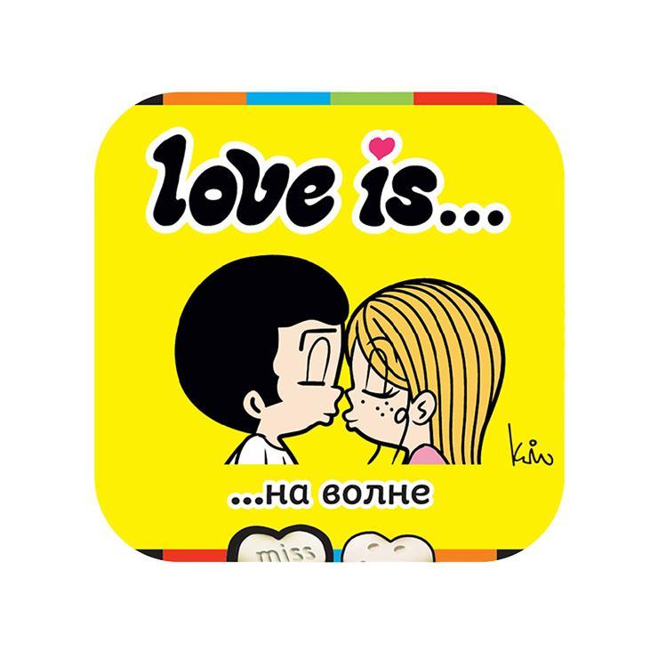 Конфеты освежающие Love is... в форме сердца морская соль и лимон Китай 20 гр., ж/б