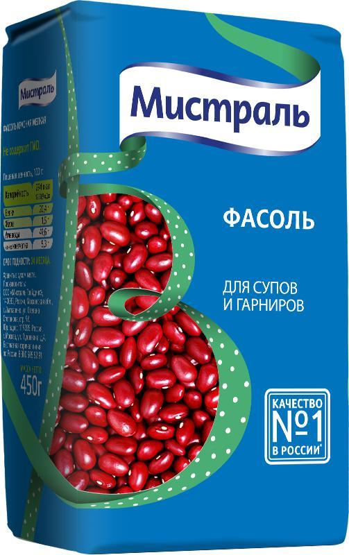 Фасоль красная Мистраль для супов и гарниров 450 гр., флоу-пак