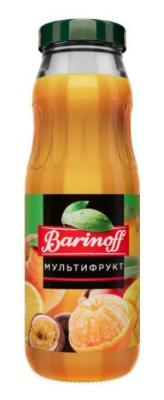 Нектар Barinoff мультифруктовый с мякотью 250 мл., стекло