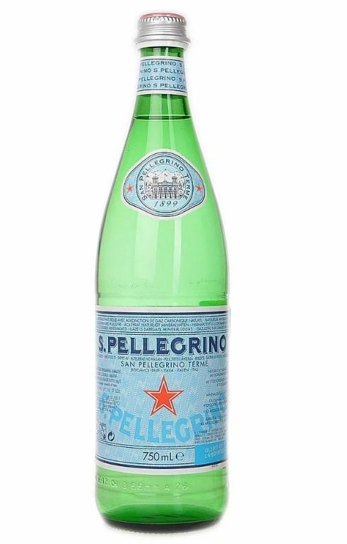 Вода газированная Sanpellegrino минеральная 750 мл., стекло
