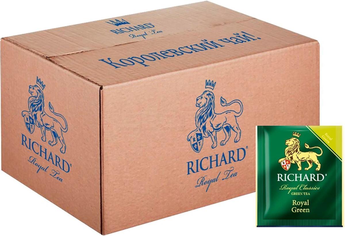 Чай Richard Royal Green зеленый 200 сашет, 400 гр., картон