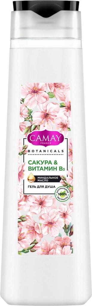Гель для душа Camay Botanicals Японская сакура 400 мл., ПЭТ