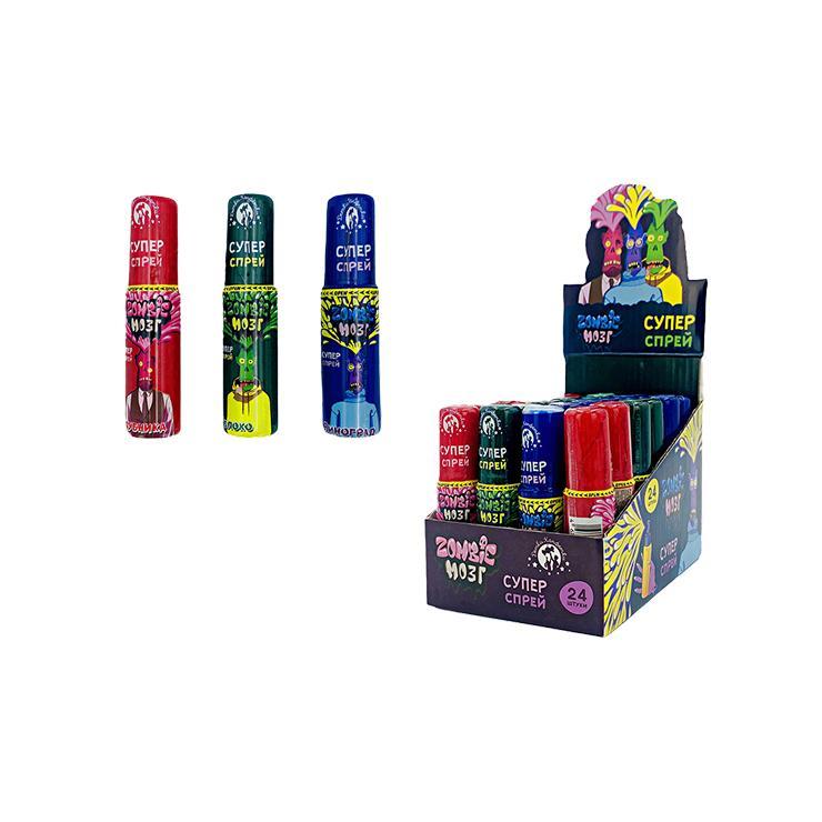 Конфета жидкая Zombie Мозг супер спрей 22 мл., пластиковая упаковка