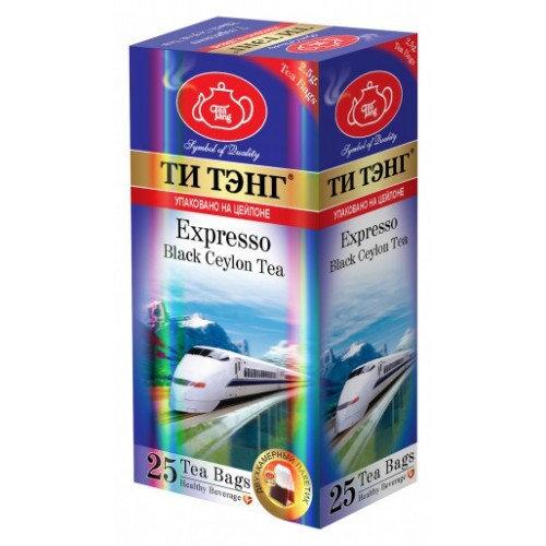 Чай Ти Тэнг Expresso черный 25 пакетиков, 62.5 гр., картон