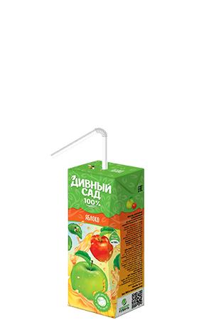 Сок Дивный Сад яблоко осветленный 200 мл., тетра-пак