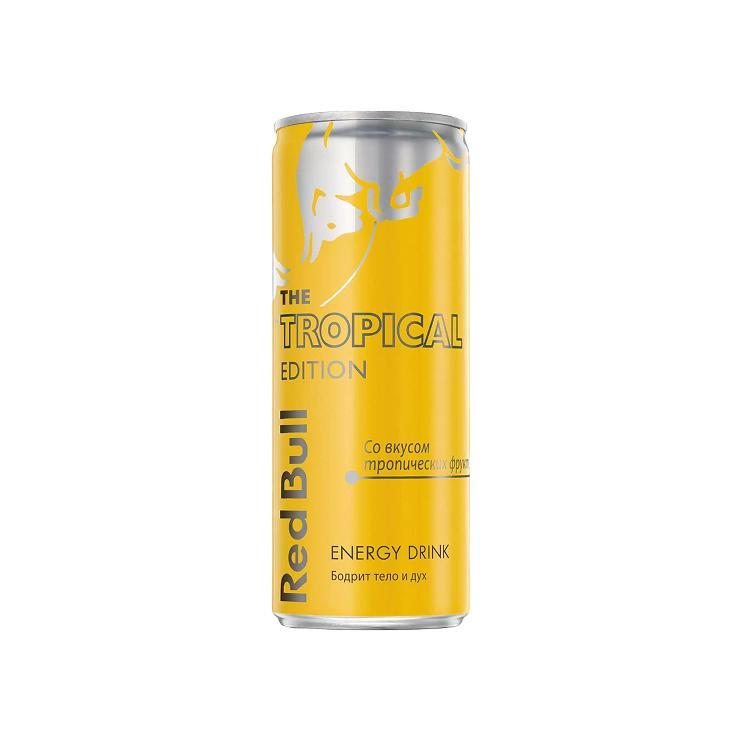 Напиток энергетический Red Bull Tropical Edition 250 мл., ж/б