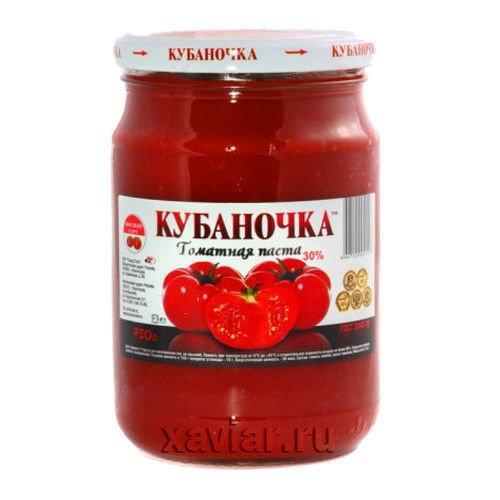 Томатная паста Кубаночка 750 гр., стекло