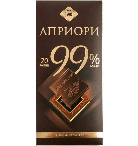 Шоколад Априори горький 99% 100 гр., картон