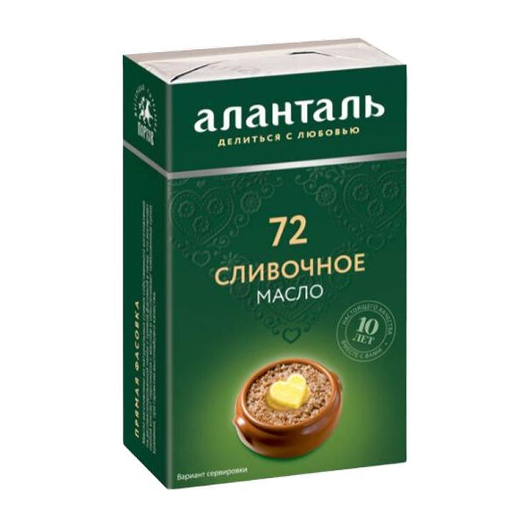 Масло сливочное Аланталь №72 82,5% 180 гр., обертка