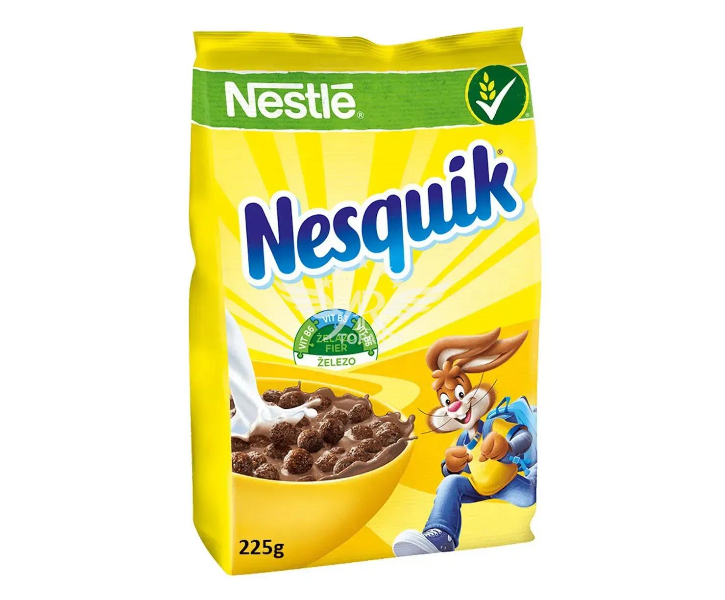 Готовый завтрак Nesquik шоколадные шарики 225 гр., флоу-пак