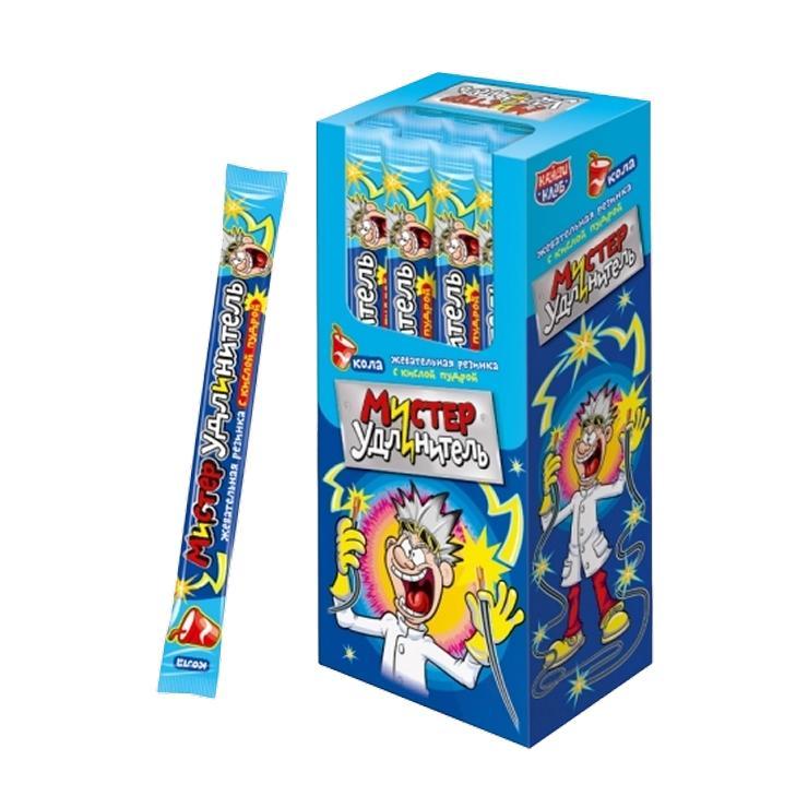 Жевательная резинка Канди Клаб Мистер удлинитель кола и кислая пудра 18 гр., флоу-пак