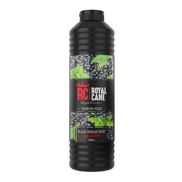 Пюре Royal Cane концентрат Черная смородина-мята 1 кг., ПЭТ