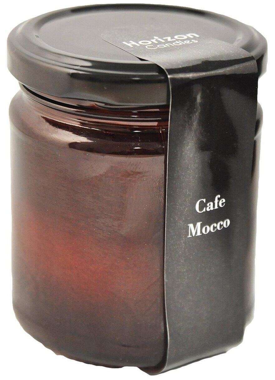Свеча ароматическая HorizonCandle h80 d65 мм кофе мокко, банка