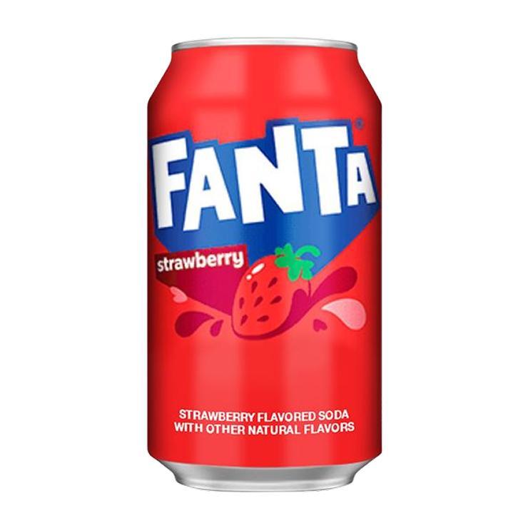 Напиток газированный Fanta клубника США 355 мл., ж/б