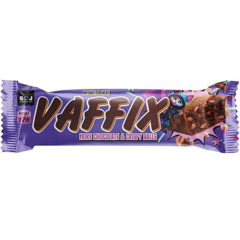Батончик SOJ VAFFIX хрустящий вафельный с какао 30 гр., флоу-пак