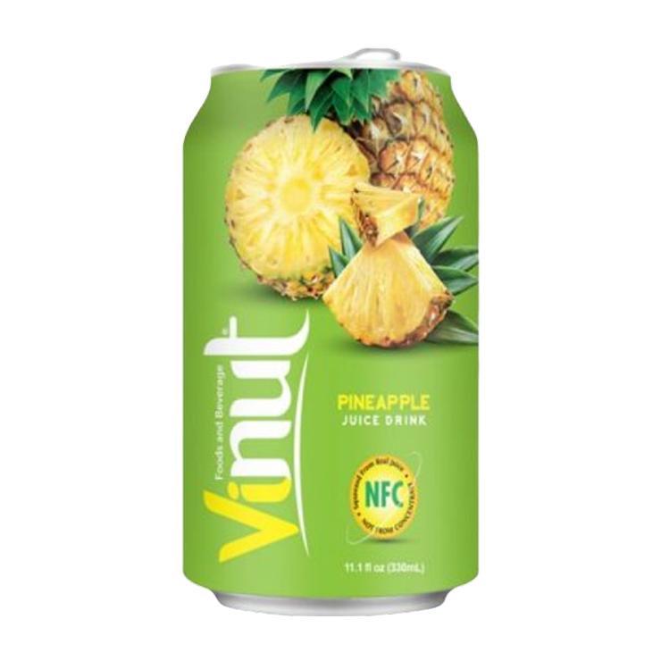 Напиток сокосодержащий Vinut juice drink ананас Вьетнам 330 мл., ж/б