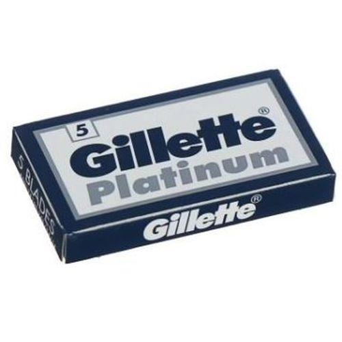 Лезвия Gillette Platinum классические двухсторонние 5 штук 20 блоков, картон