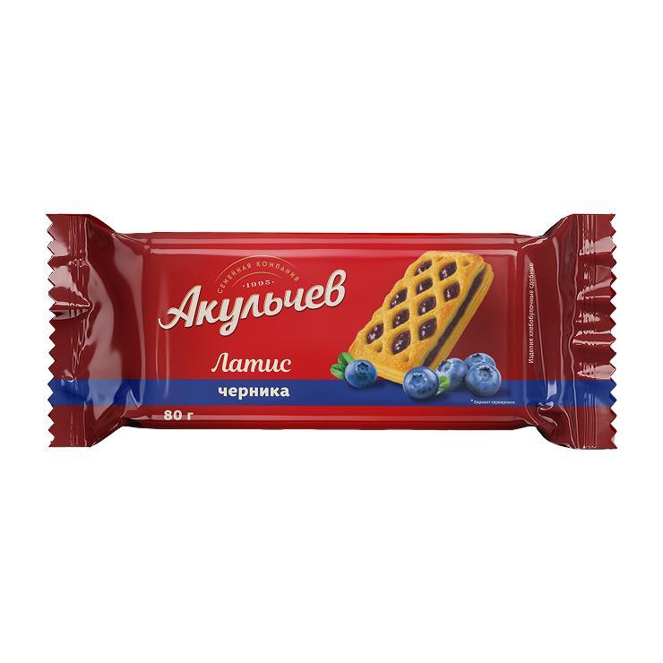 Слойка Руслада Латис черника 80 гр., флоу-пак