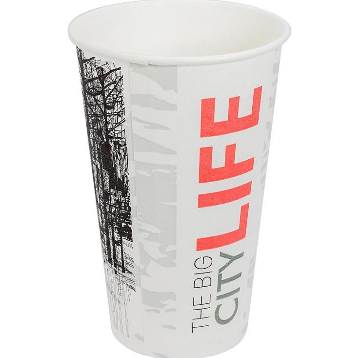 Стакан Papperskopp бумажный 400 мл D9 0 мм  1-слойный для горячих напитков., пакет