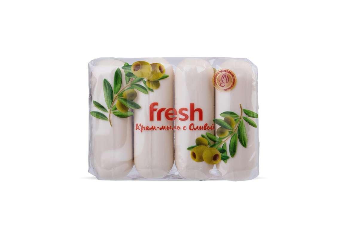 Крем-мыло ЭФКО Косметик FRESH олива 4х75 гр., флоу-пак