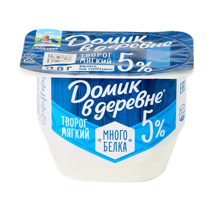 Творог Домик в деревне мягкий 5% 150 гр., стакан