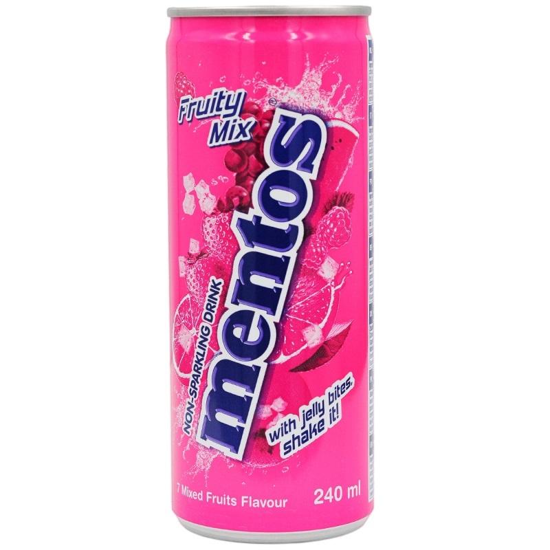 Напиток Mentos со вкусом фруктовый микс 240 мл., ж/б