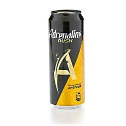 Напиток энергетический Adrenaline Rush апельсиновая энергия Juicy 449 мл., ж/б