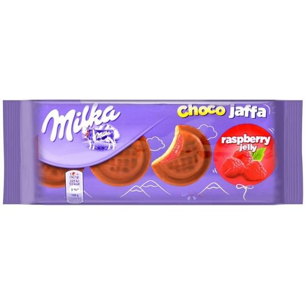 Печенье Milka Jaffa малина 147 гр., флоу-пак