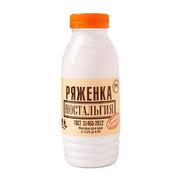 Ряженка Ностальгия 3,5-6% 300 мл., ПЭТ