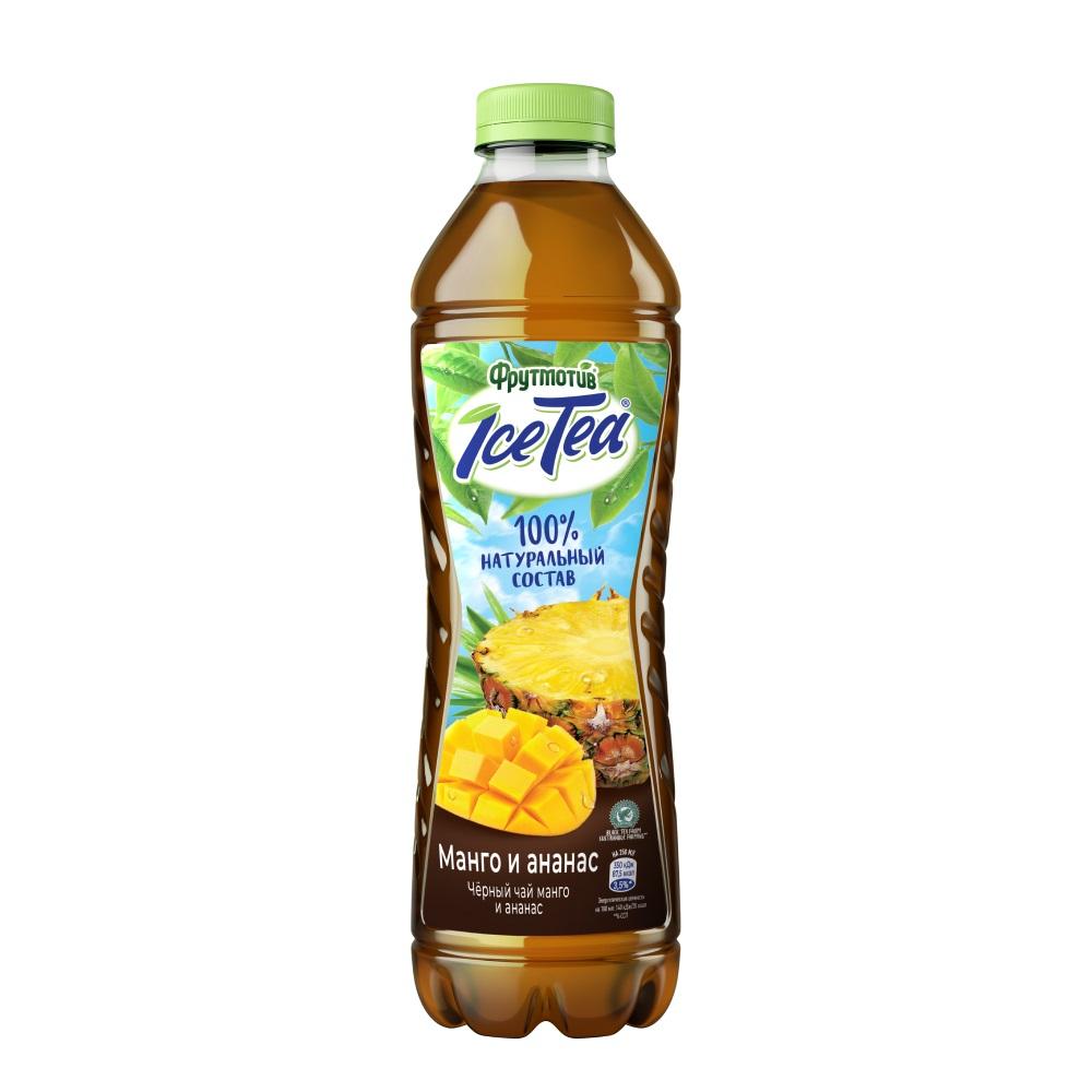 Чай черный Ice Tea Фрутмотив манго и ананас негазированный 1 л., ПЭТ