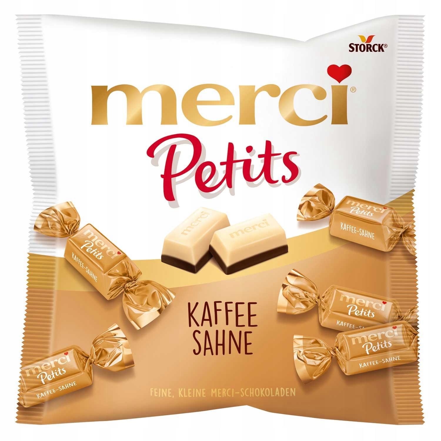 Конфеты шоколадные Merci Petits Кофе 125 гр., флоу-пак