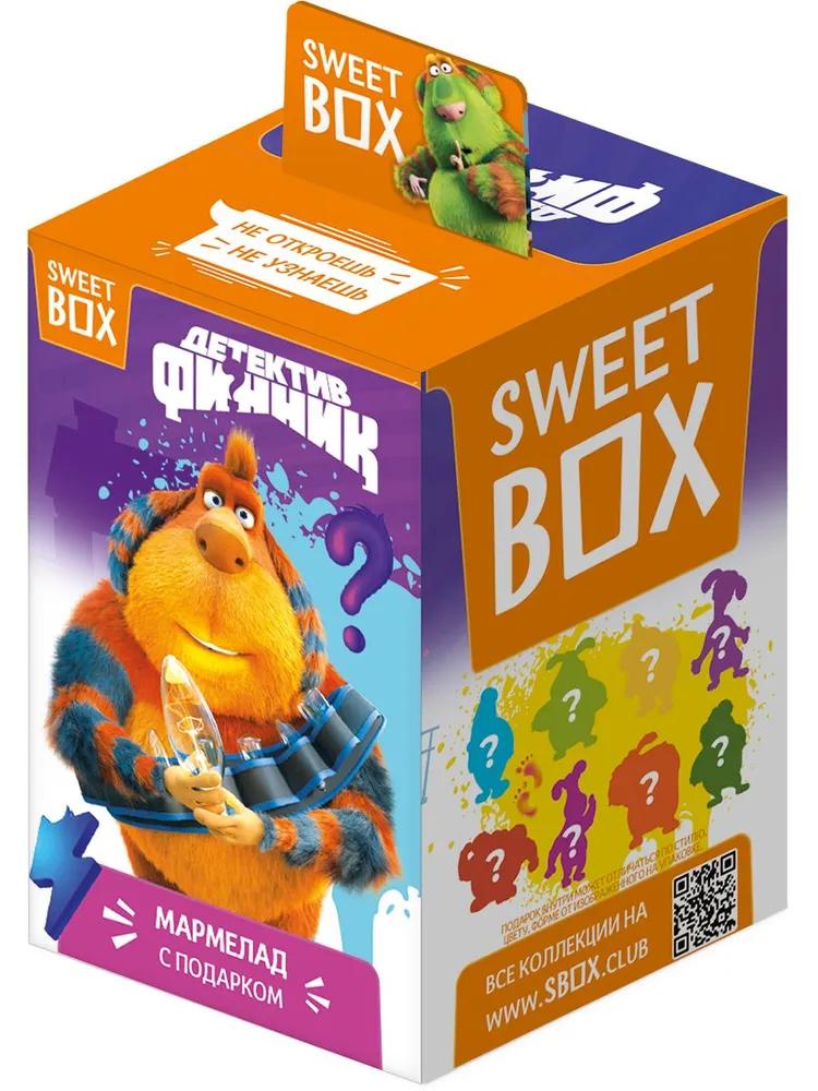 Мармелад с игрушкой Sweet Box синий трактор, 10 гр., картон