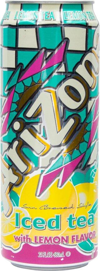 Чай холодный Arizona Iced Tea лимонный аромат 680 мл., ж/б