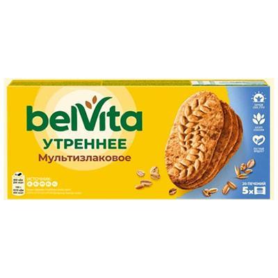 Печенье BELVITA утреннее мультизлаковое 225 гр., картон