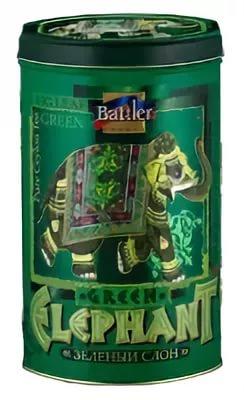 Чай Battler Зеленый Слон GP1 зеленый цейлон, 100 гр., ж/б